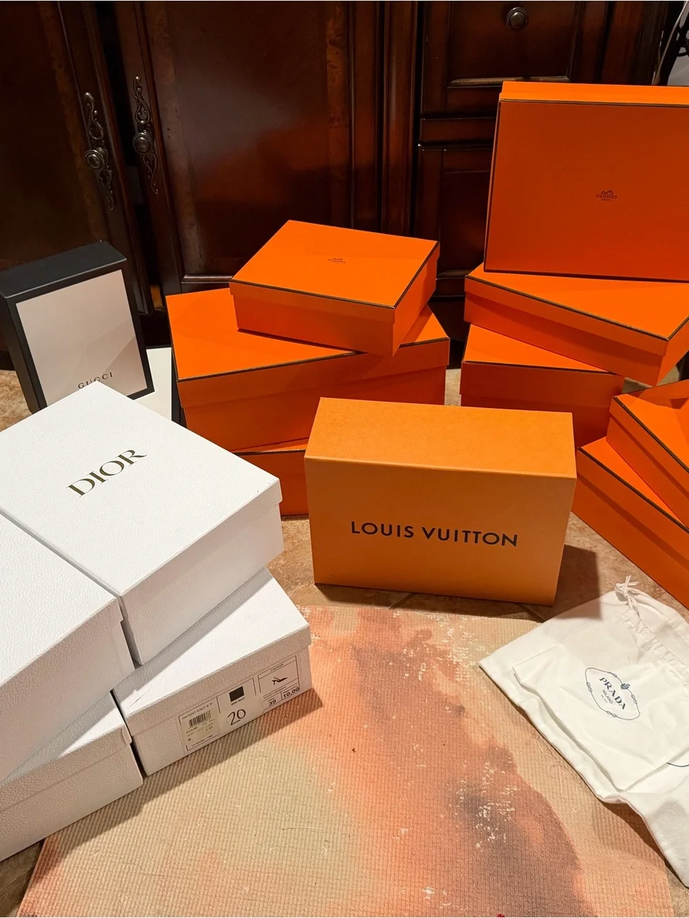 Empty designer boxes!